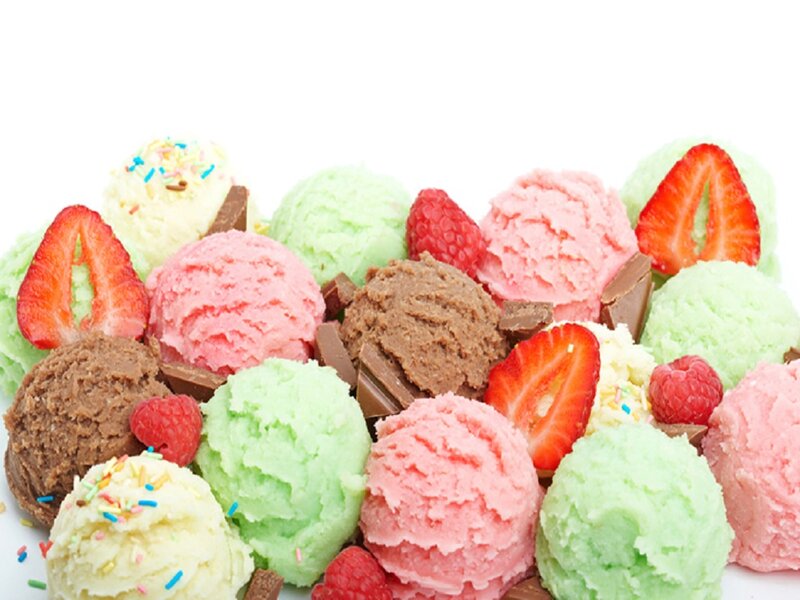 Assorted Ice Cream Scoops — Pink