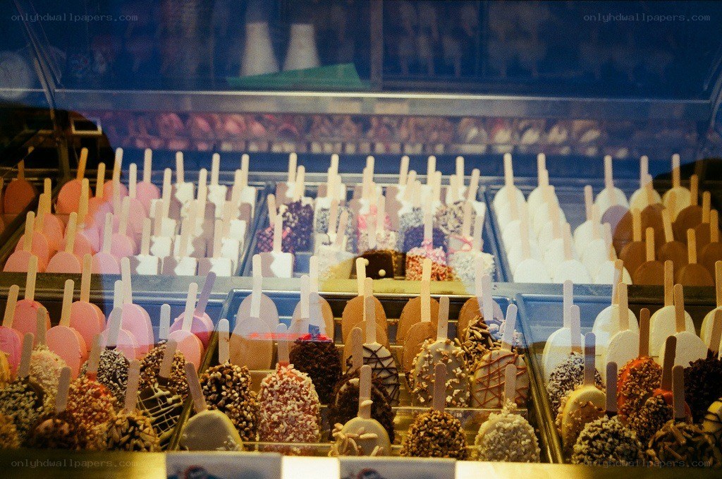 assorted ice cream treats