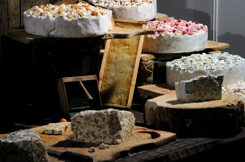 Assorted Italian sweets display