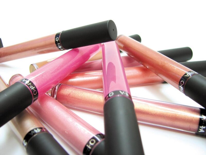 assorted lip gloss tubes
