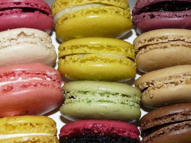 Assorted macarons