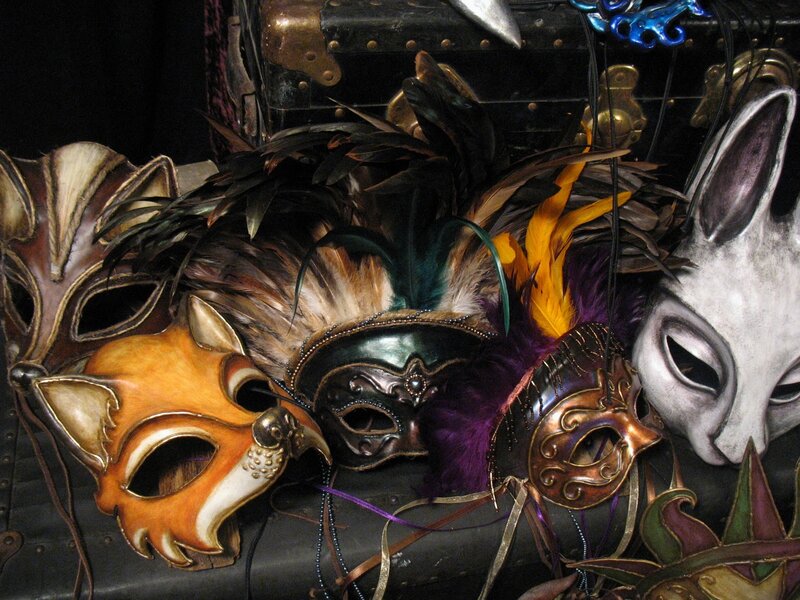Assorted Masquerade Masks — Black
