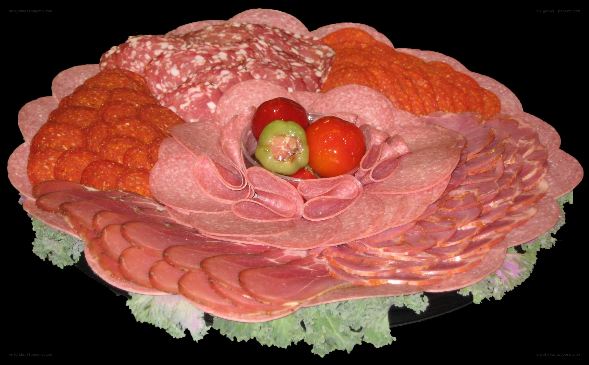 assorted meat platter