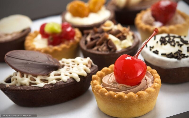 Assorted Mini Desserts — Brown, Appetizing