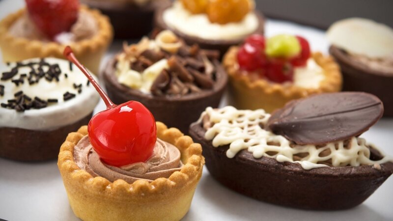 Assorted Mini Tarts — Brown, Appetizing