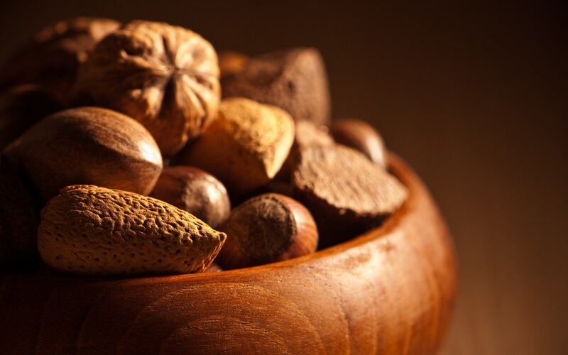 Assorted Nuts in Bowl