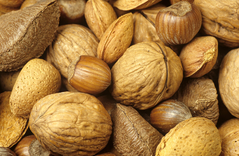 assorted nuts in shell