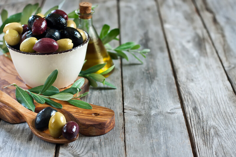 Assorted Olives in Bowl