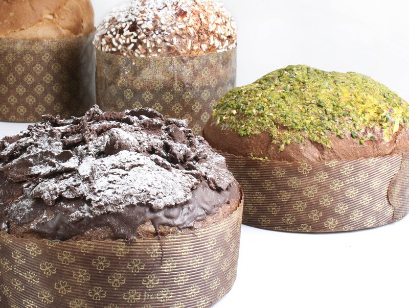 Assorted panettone cakes