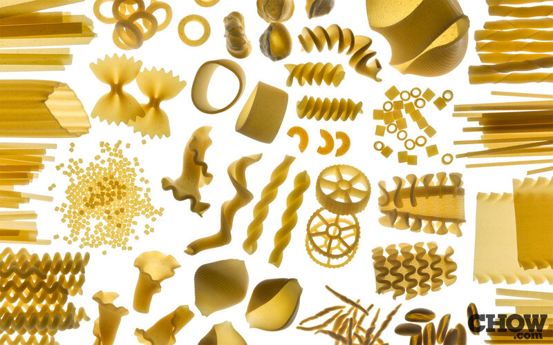 Assorted pasta shapes