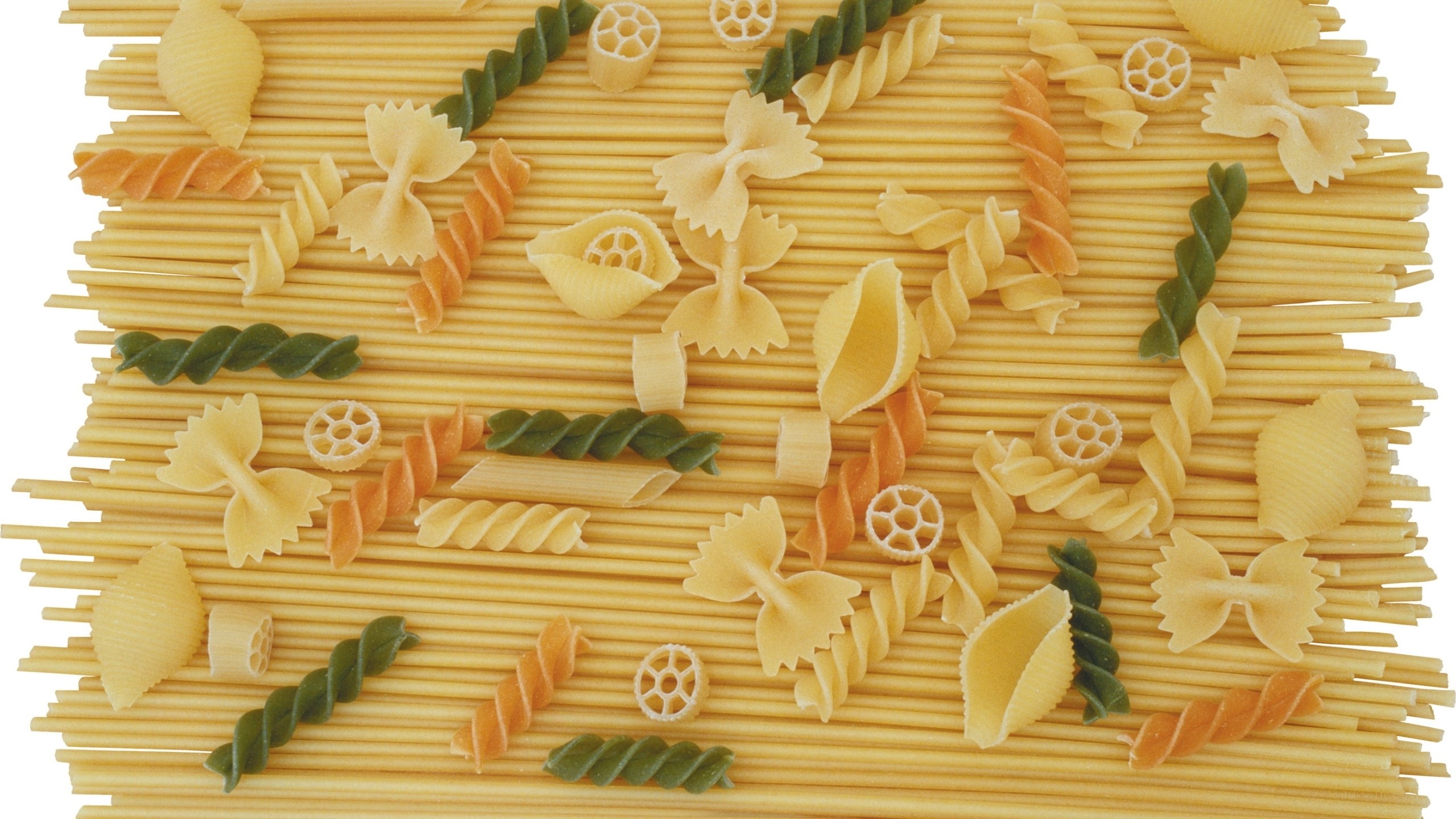 Assorted pasta varieties