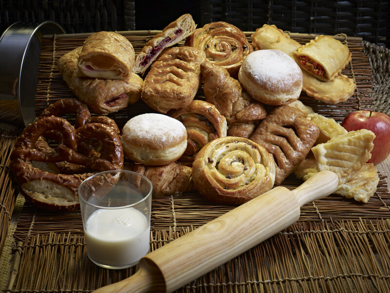 Assorted Pastries and Breads — Brown