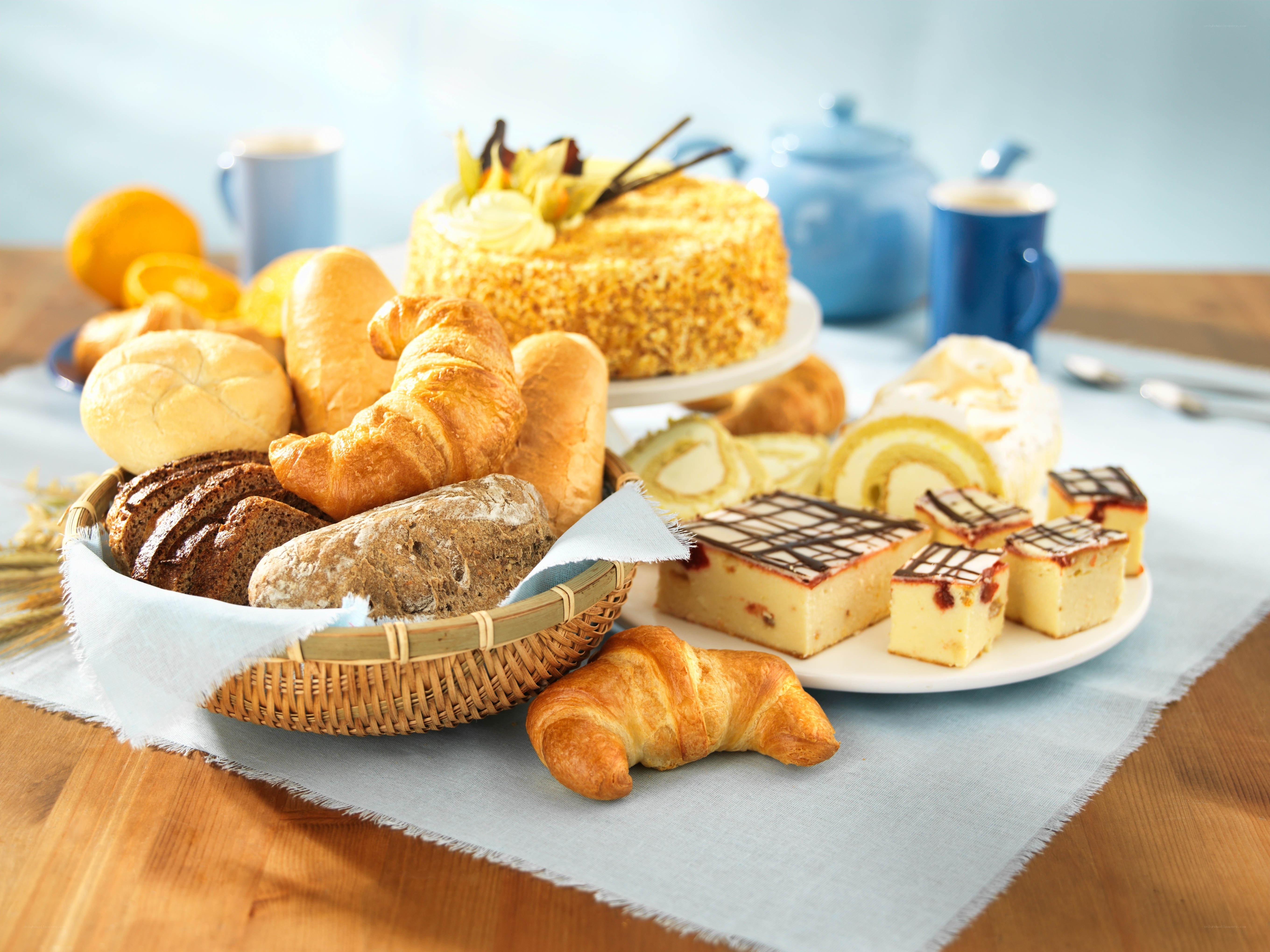 Assorted pastries and breads