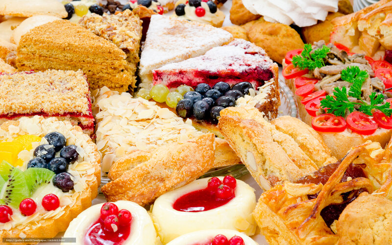 Assorted Pastries and Desserts — Brown, Appetizing, Photograph, Fruit, Cream
