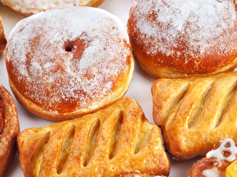 Assorted pastries and donuts