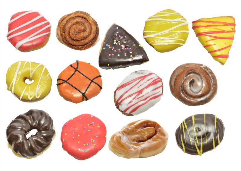 Assorted Pastries and Donuts — Yellow