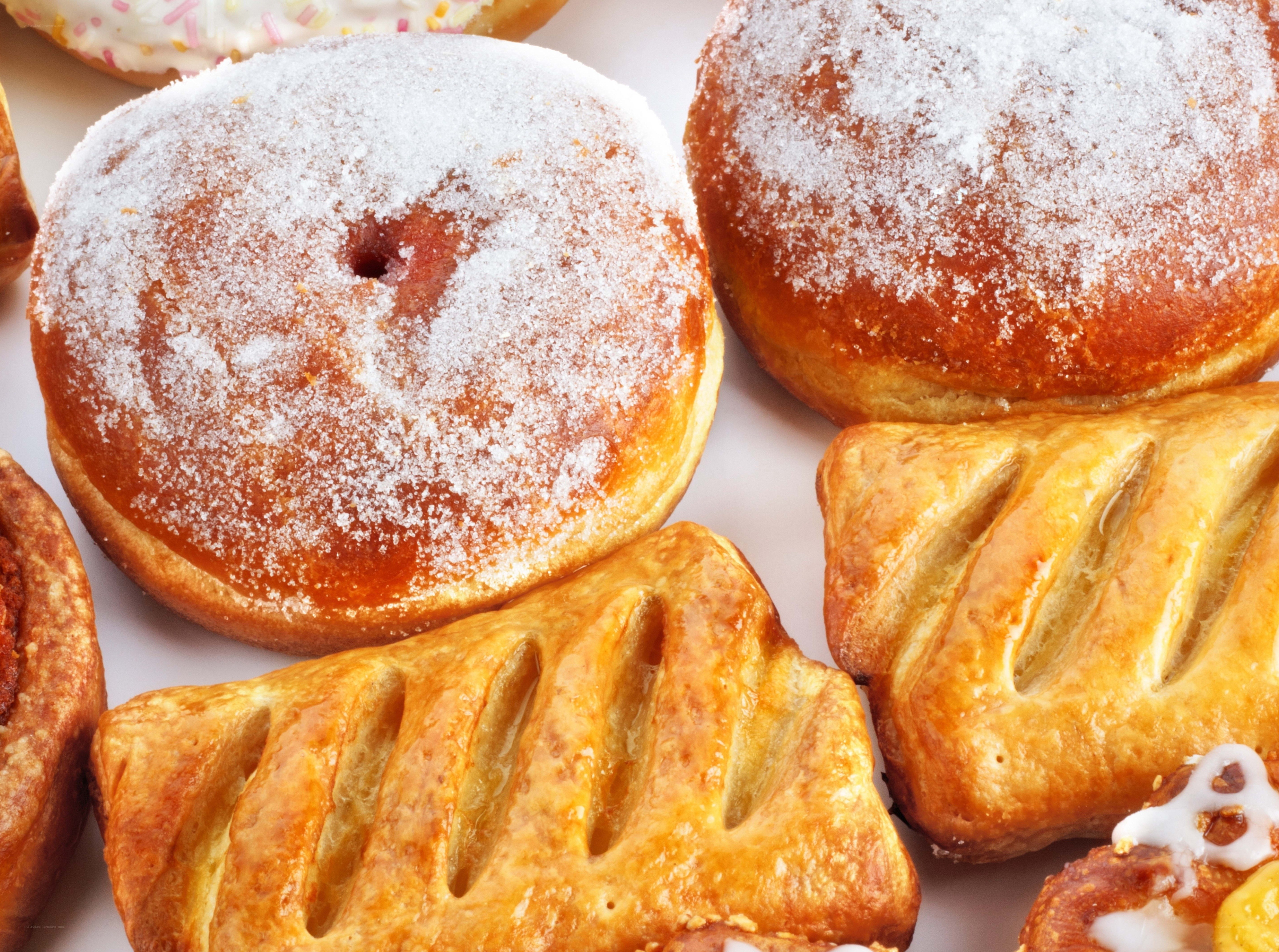Assorted pastries and donuts