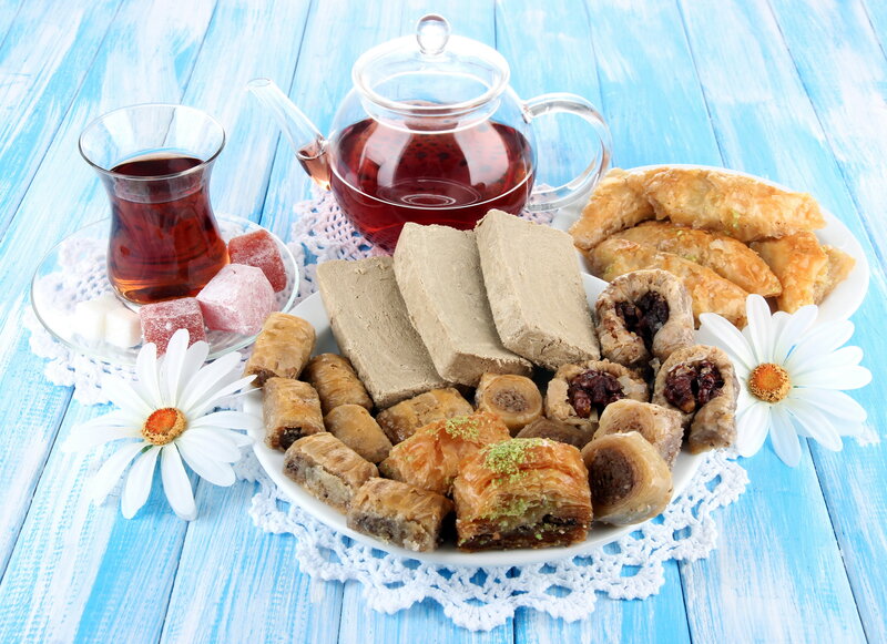 Assorted Pastries and Tea