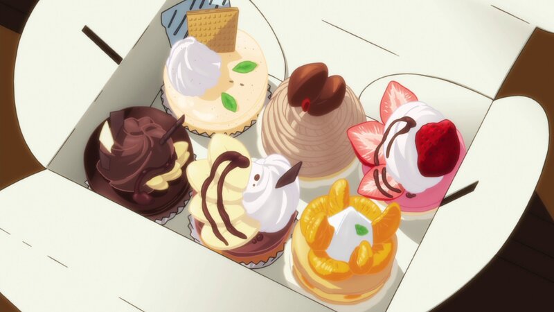 Assorted pastries in a box