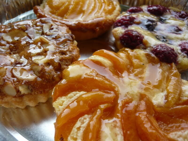 Assorted pastries in a tray