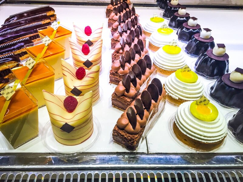 Assorted Pastries in Display — White