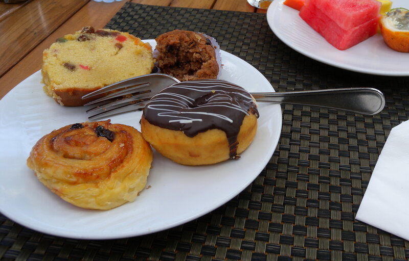 Assorted pastries on a plate