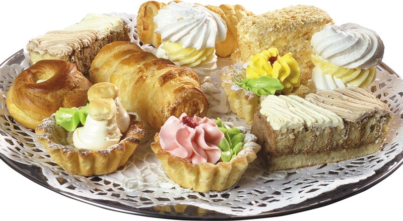 Assorted pastries on a platter