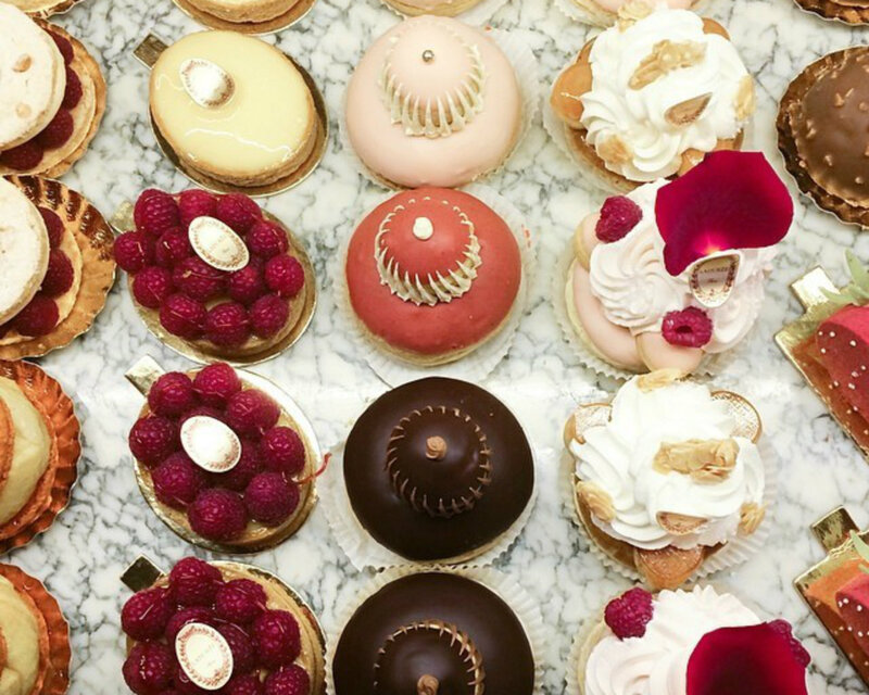 Assorted Pastries on Marble