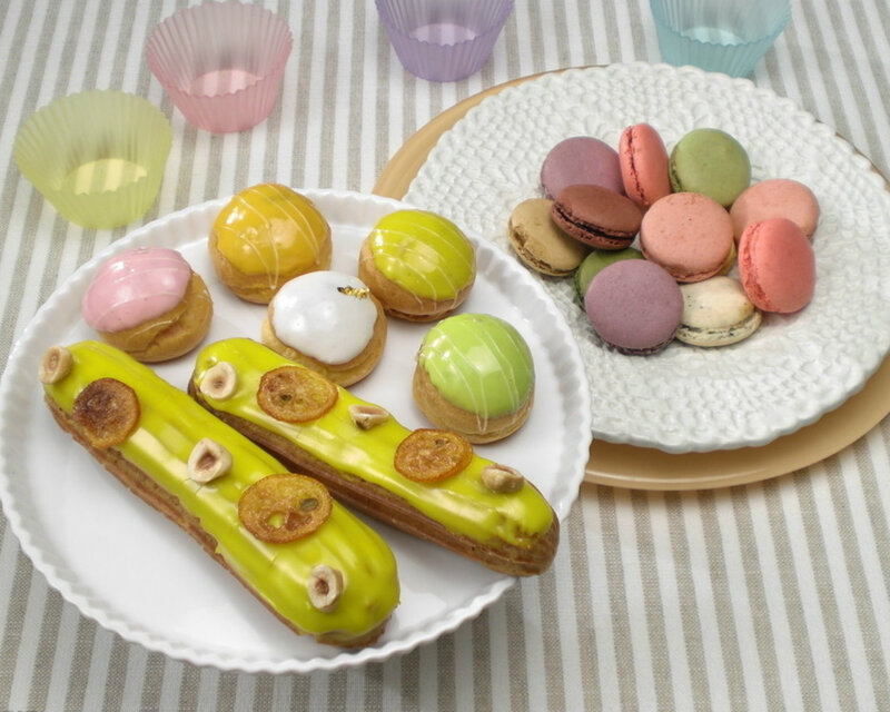 Assorted Pastries on Plates