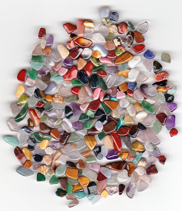 assorted polished gemstones