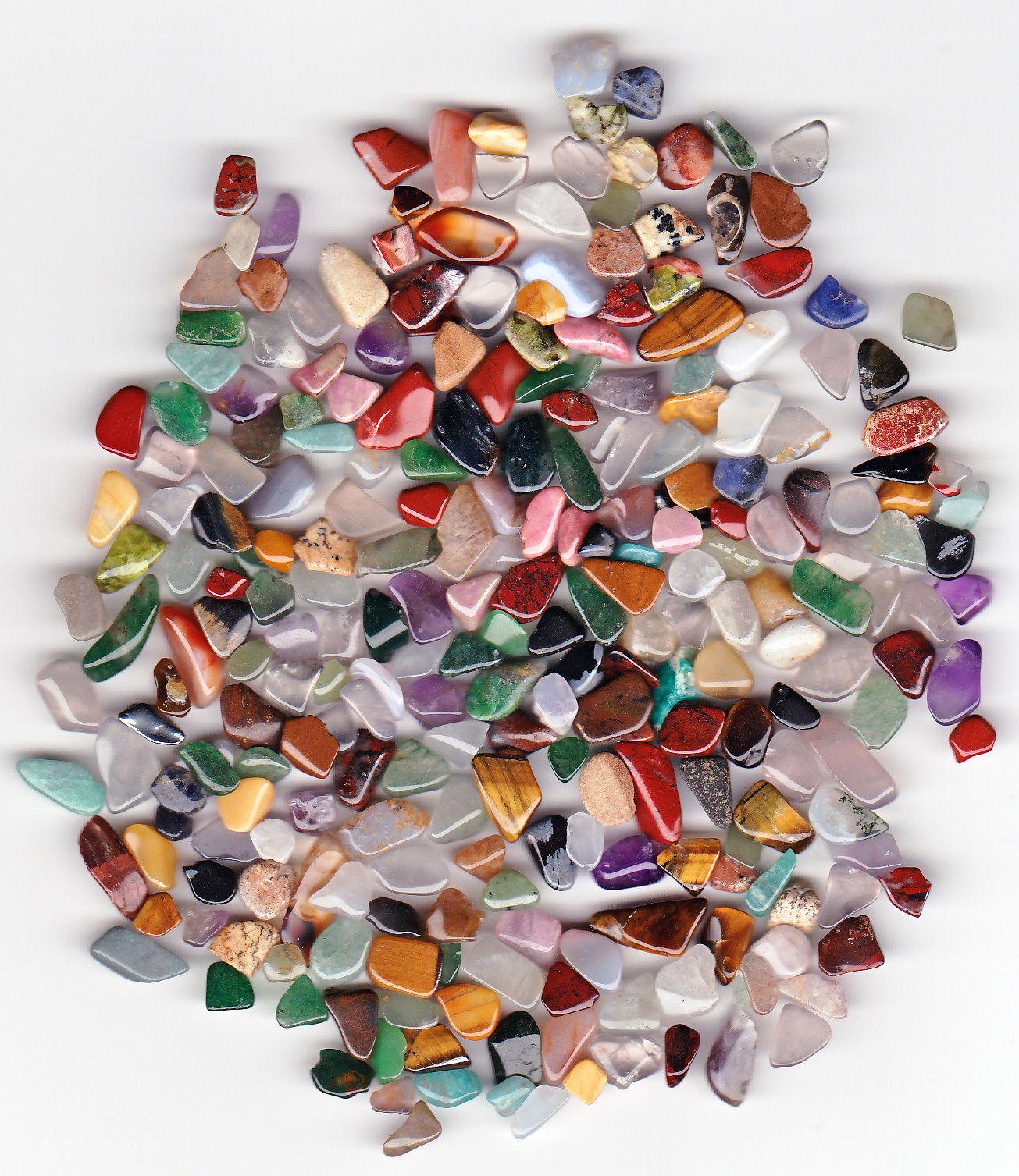 assorted polished gemstones