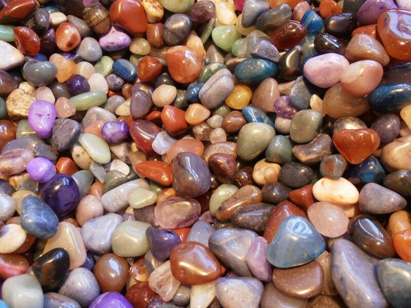 Assorted Polished Stones — Brown, Calm