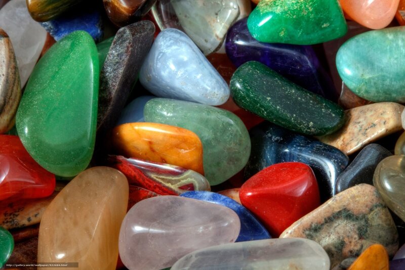 Assorted Polished Stones — Green, Calm, Photograph