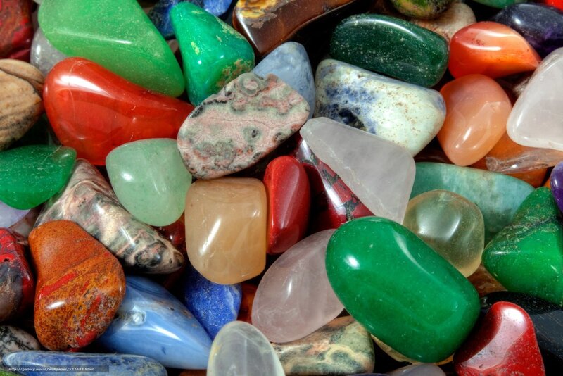 Assorted Polished Stones — Green, Calm