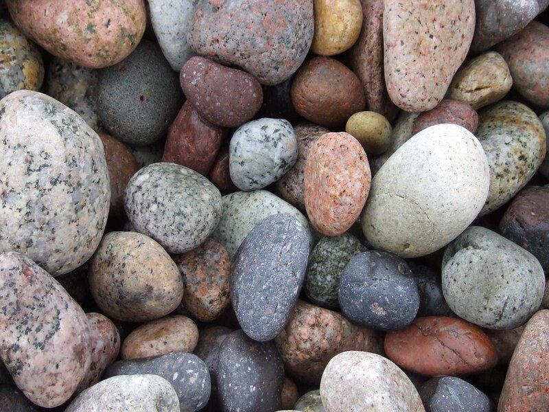 Assorted River Stones — Gray
