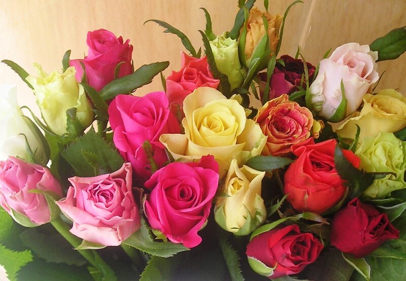 Assorted roses bouquet