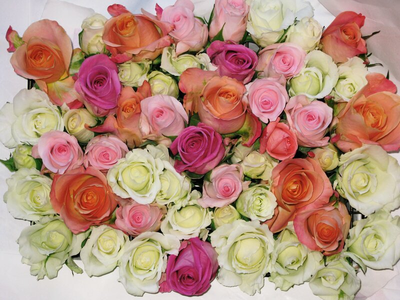 Assorted Roses Bouquet — Pink