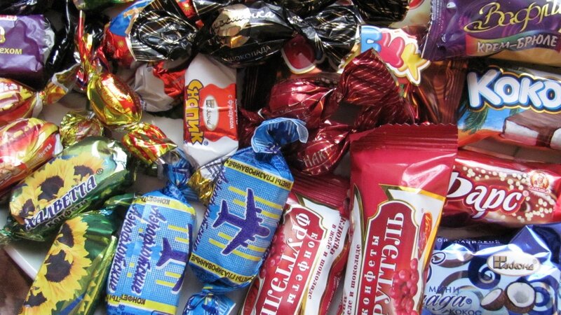 Assorted Russian candies