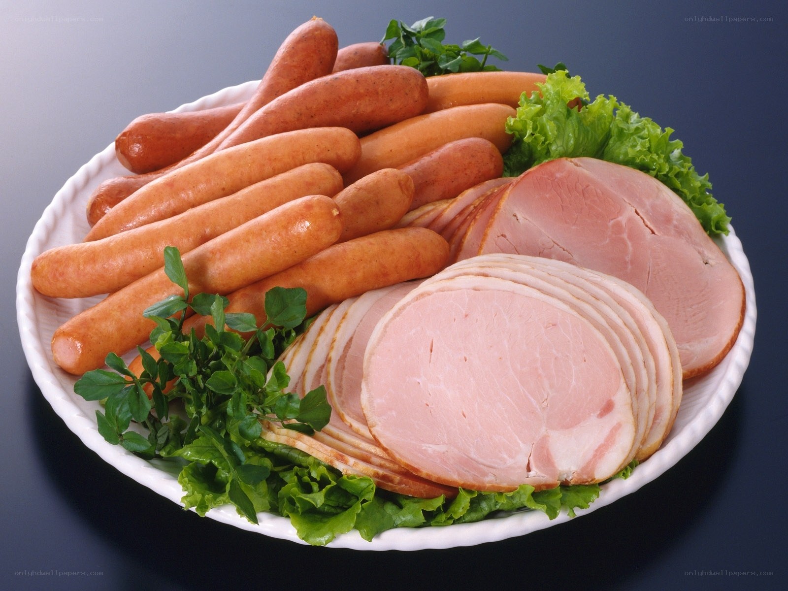assorted sausages and ham