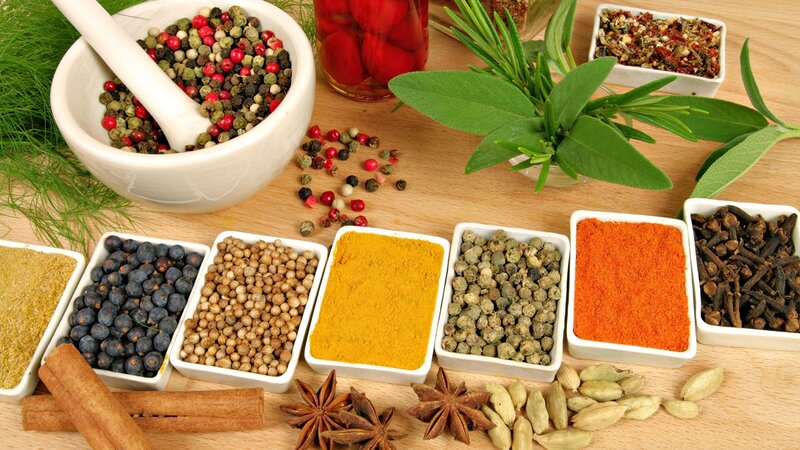 Assorted Spices and Herbs — Brown, Calm, Photograph