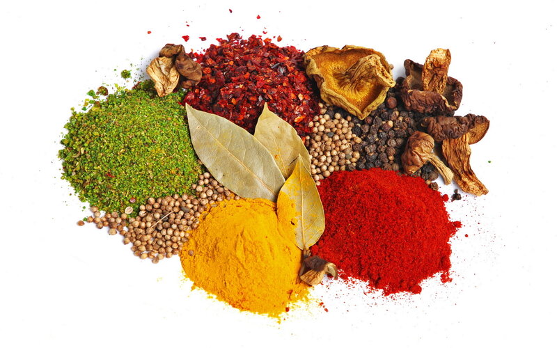 Assorted Spices and Herbs — Red