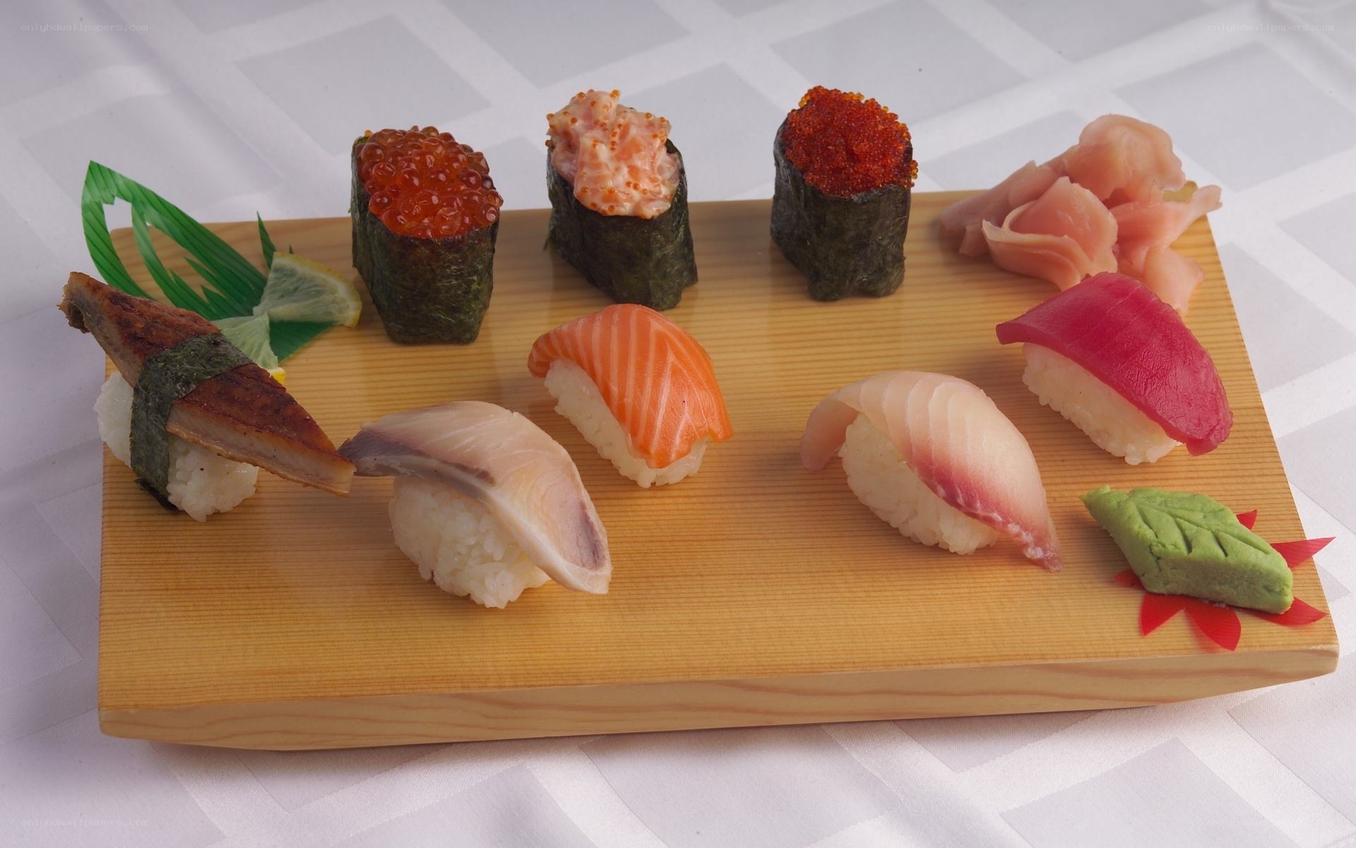 Assorted sushi platter