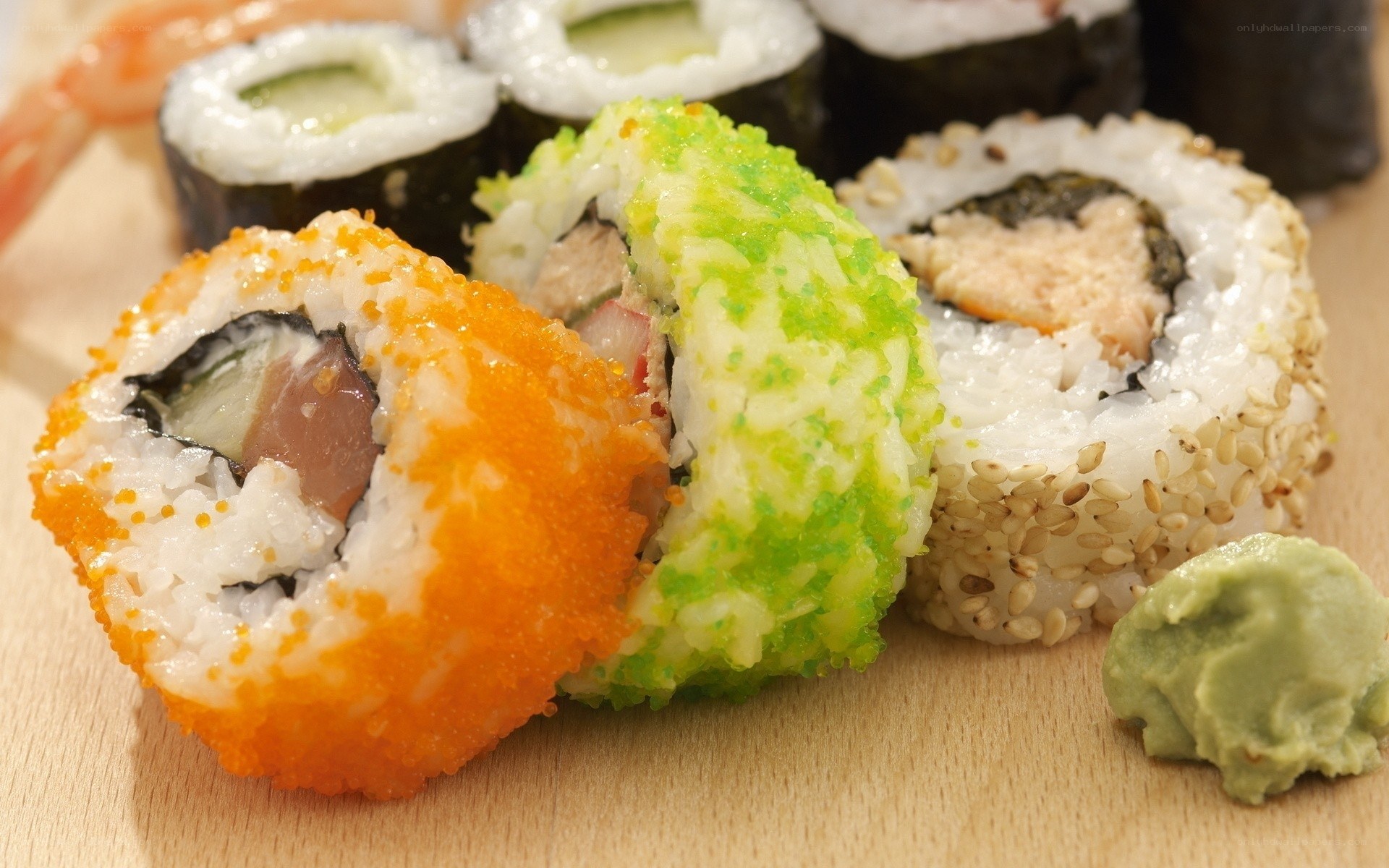 assorted sushi rolls
