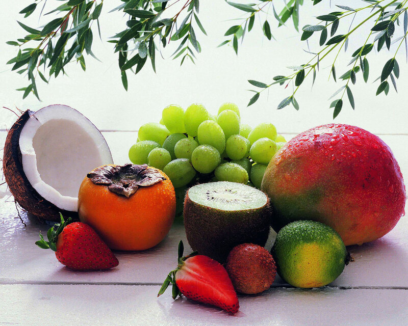 Assorted Tropical Fruits — Green, Fresh