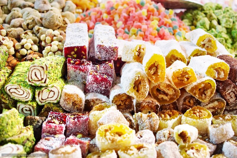 Assorted Turkish Delights — White