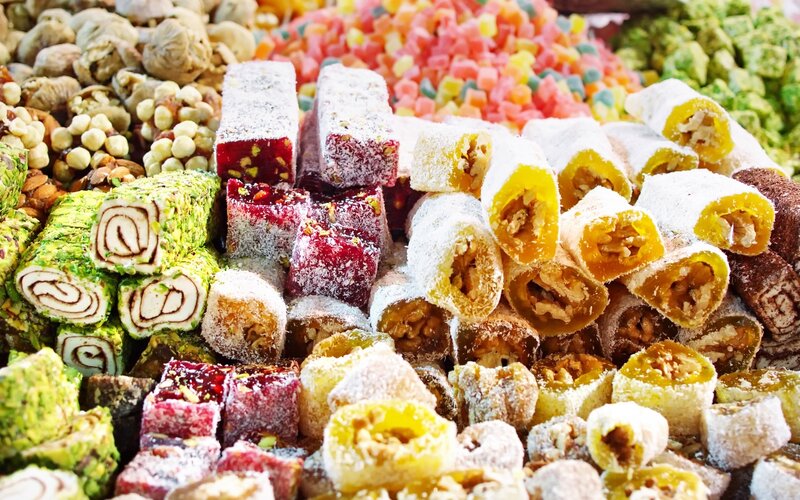Assorted Turkish Delights — Yellow, Colorful