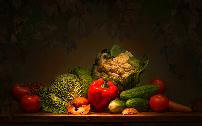Assorted Vegetables on Table