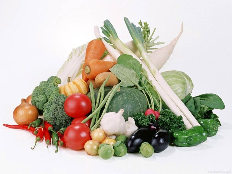 Assorted Vegetables Pile — Green