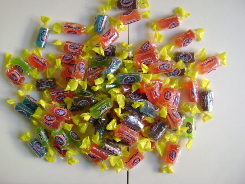 assorted wrapped candies
