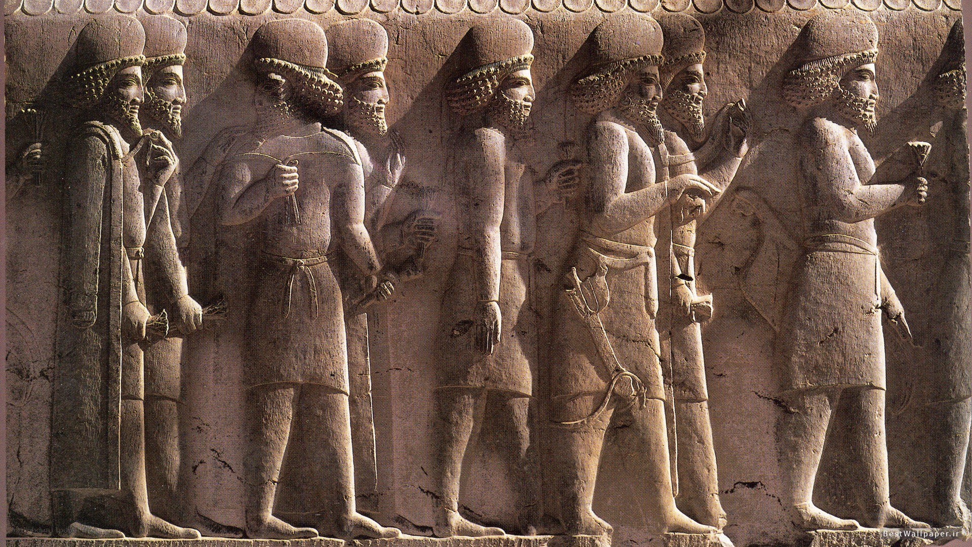 Assyrian relief carving